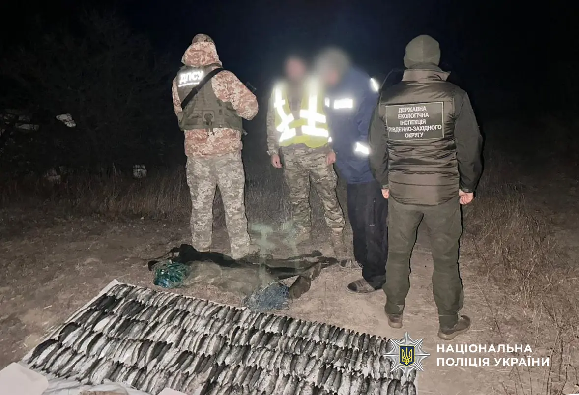 На «Тузлівських лиманах» затримали браконьєра з уловом кефалі на 6 мільйонів гривень