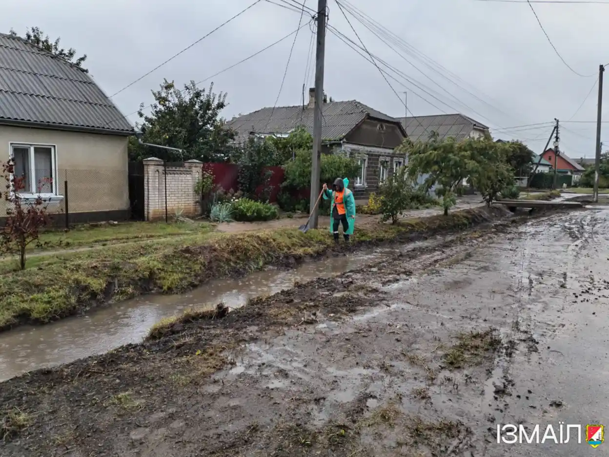 В Ізмаїльському районі за два дні випала півтора місячна норма дощів: циклон змістився у бік Чорного моря