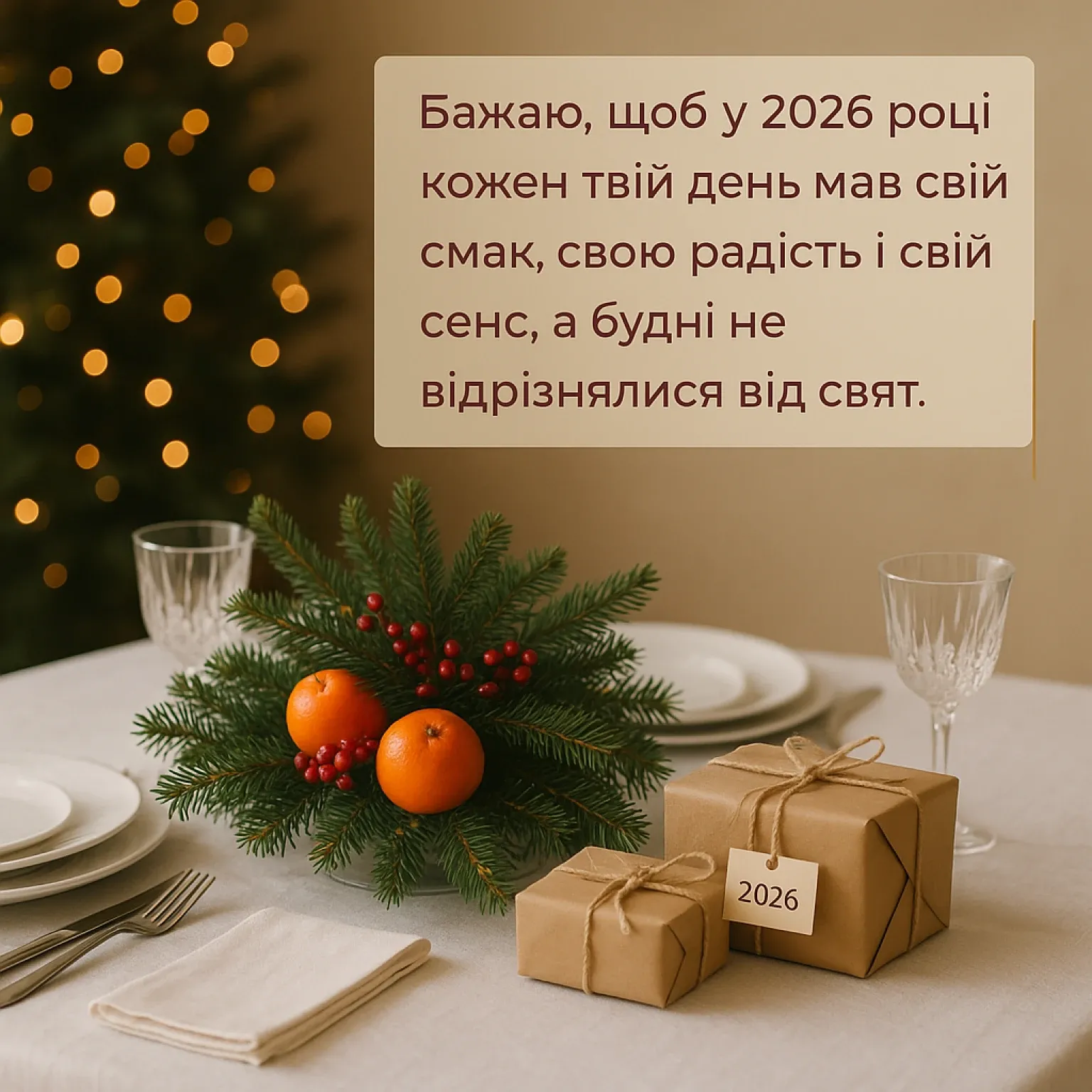 Привітання з новим роком 2026