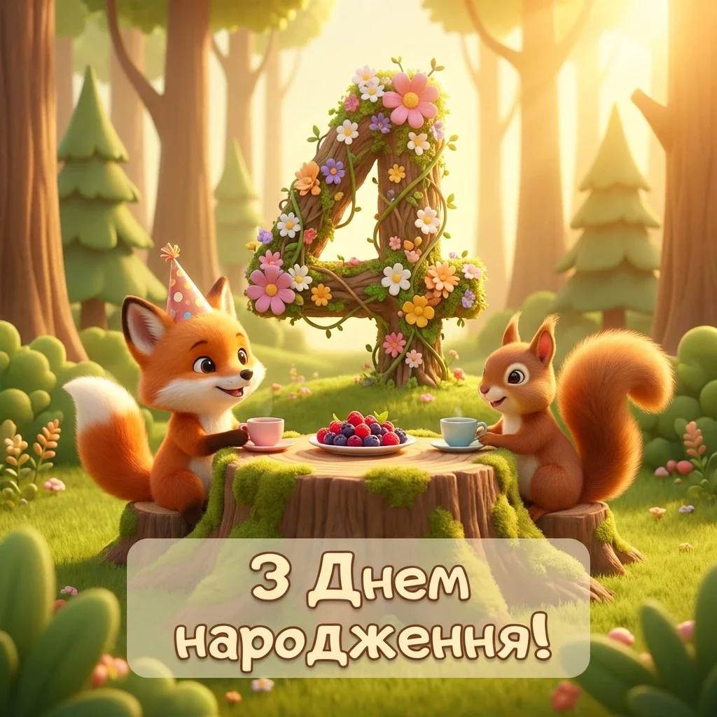 вітання з днем народження 4 роки Привітання з днем народження на 4 роки дівчинці та хлопчику