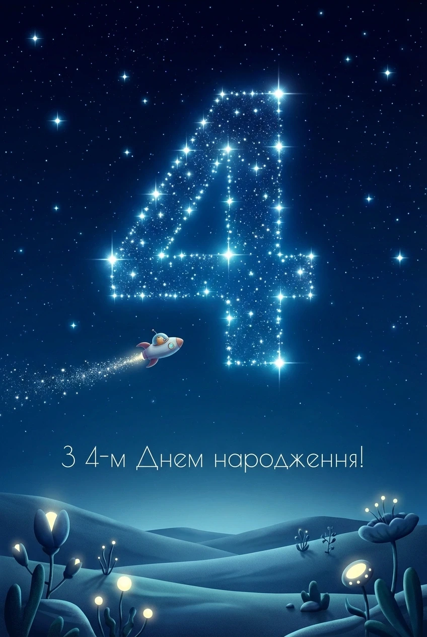 вітання з днем народження 4 роки Привітання з днем народження на 4 роки дівчинці та хлопчику