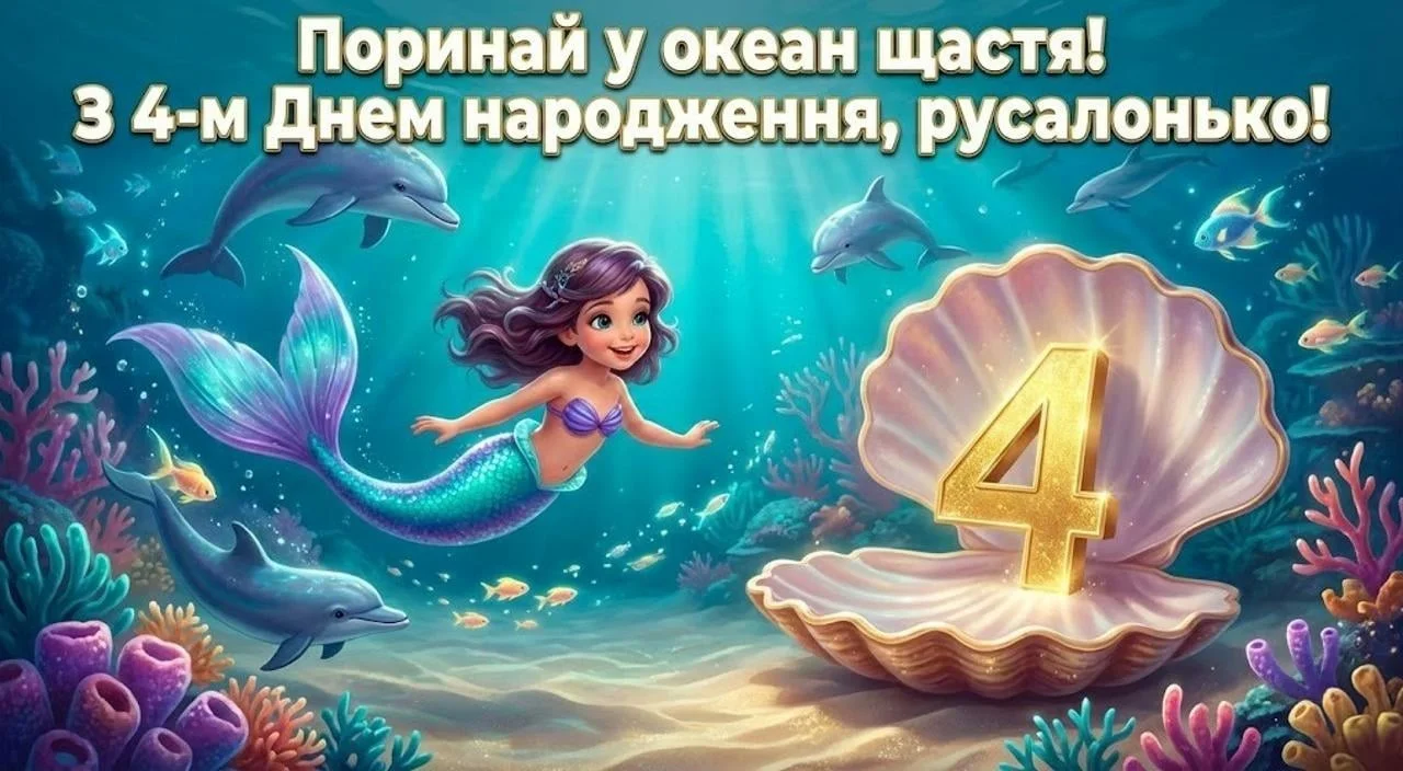 Привітання з днем народження на 4 роки дівчинці та хлопчику