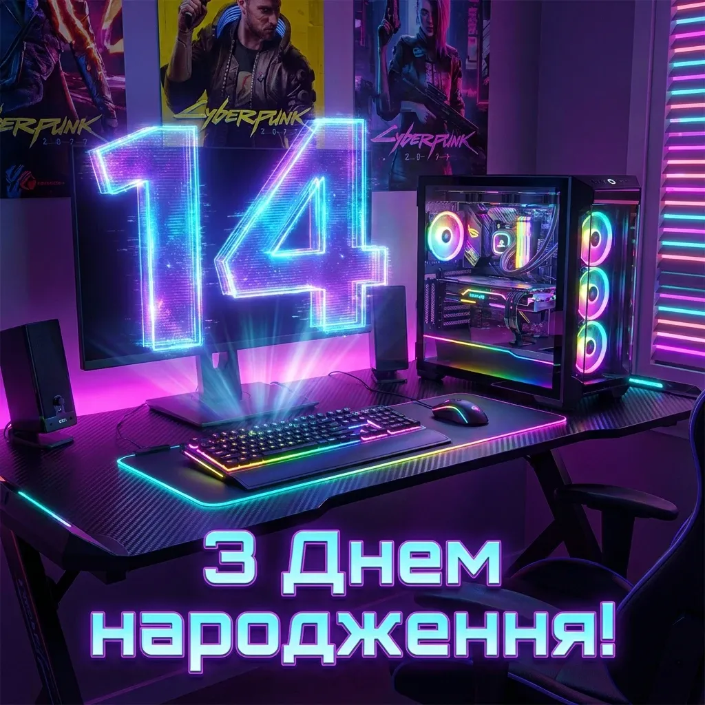 з днем народження підлітку хлопцю 14 років