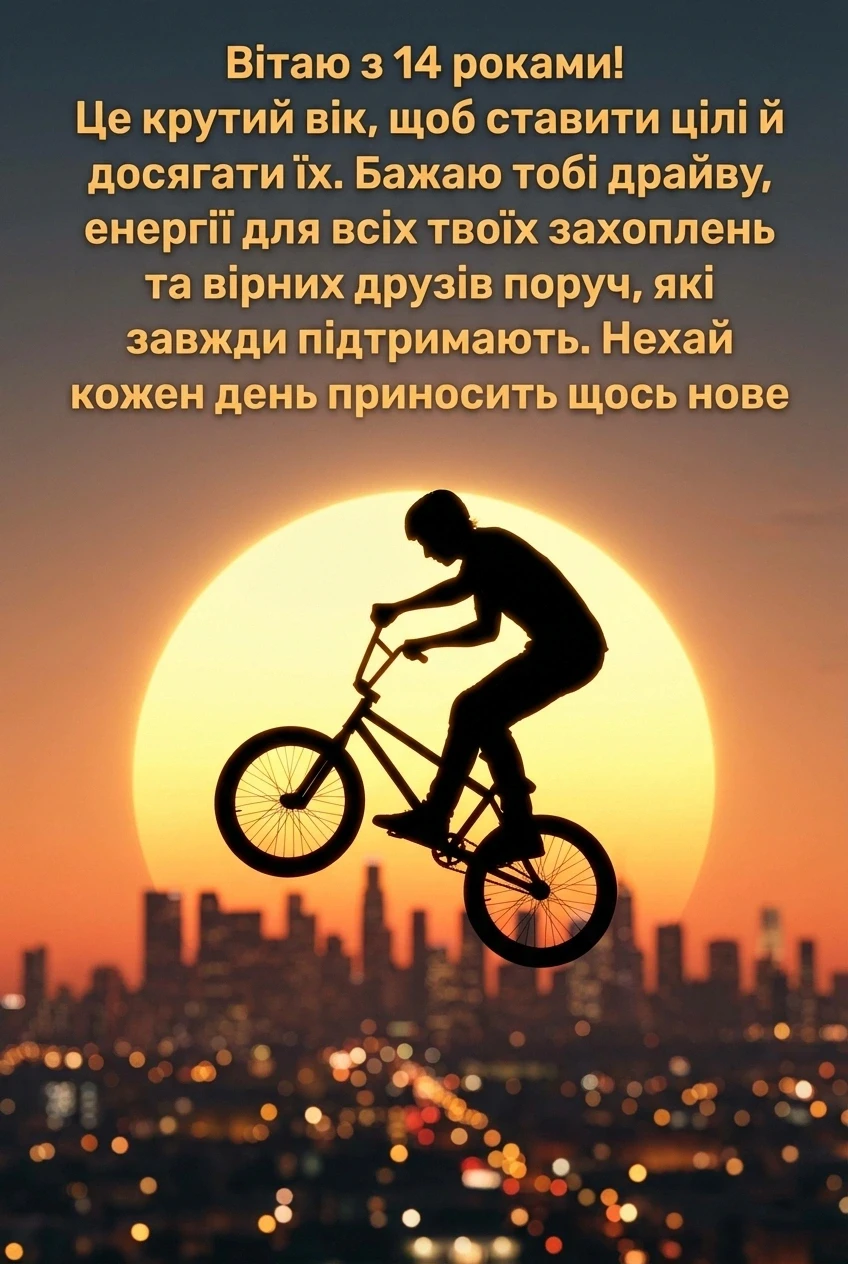 з днем народження підлітку хлопцю 14 років