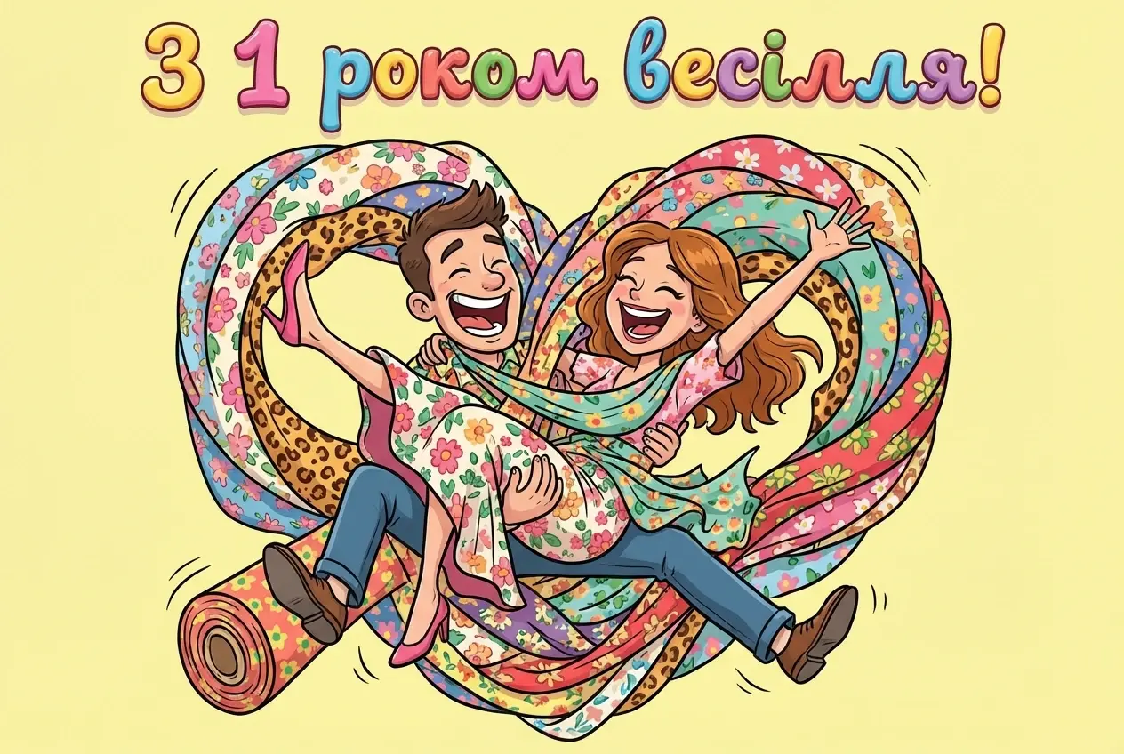 1 рік весілля