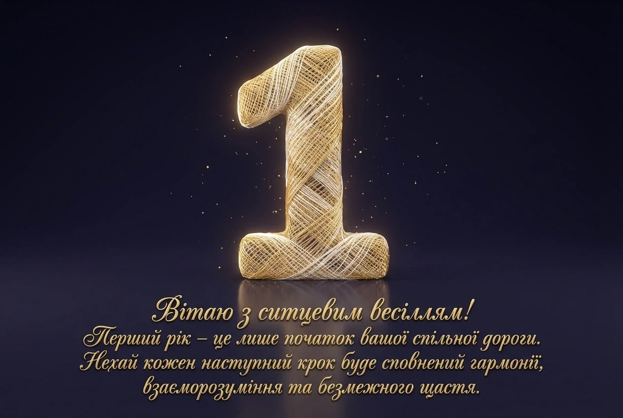 1 рік весілля