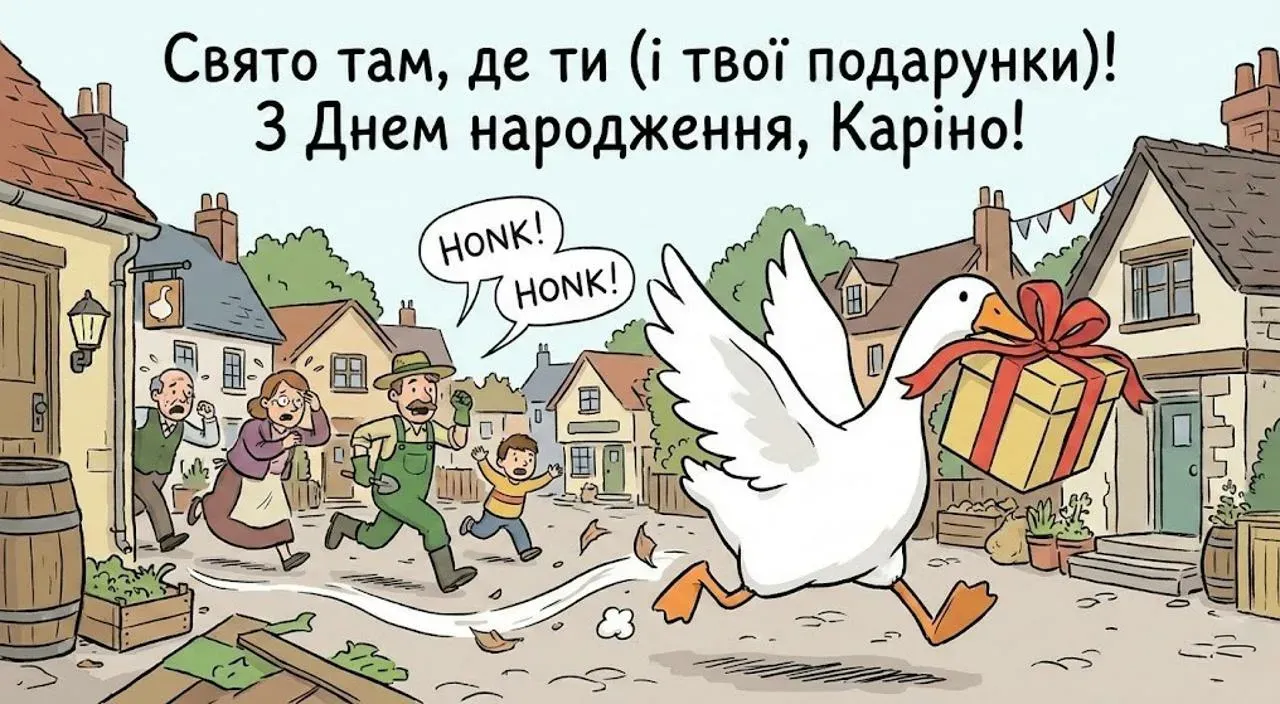Привітання з днем народження для Каріни