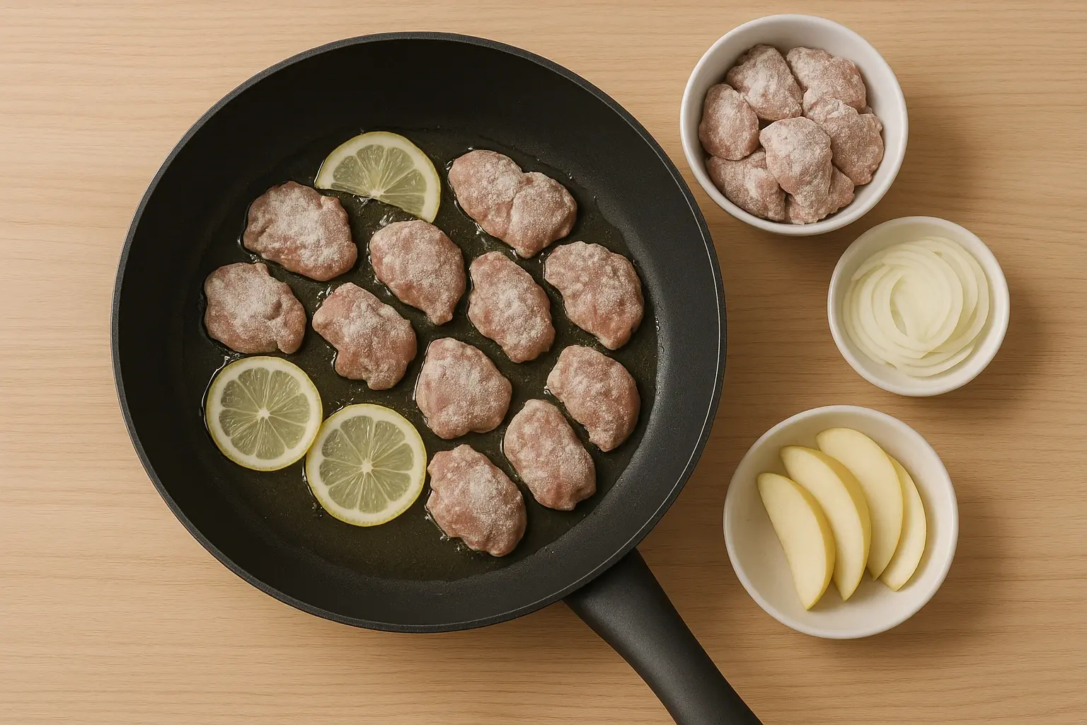 печінка з яблуками