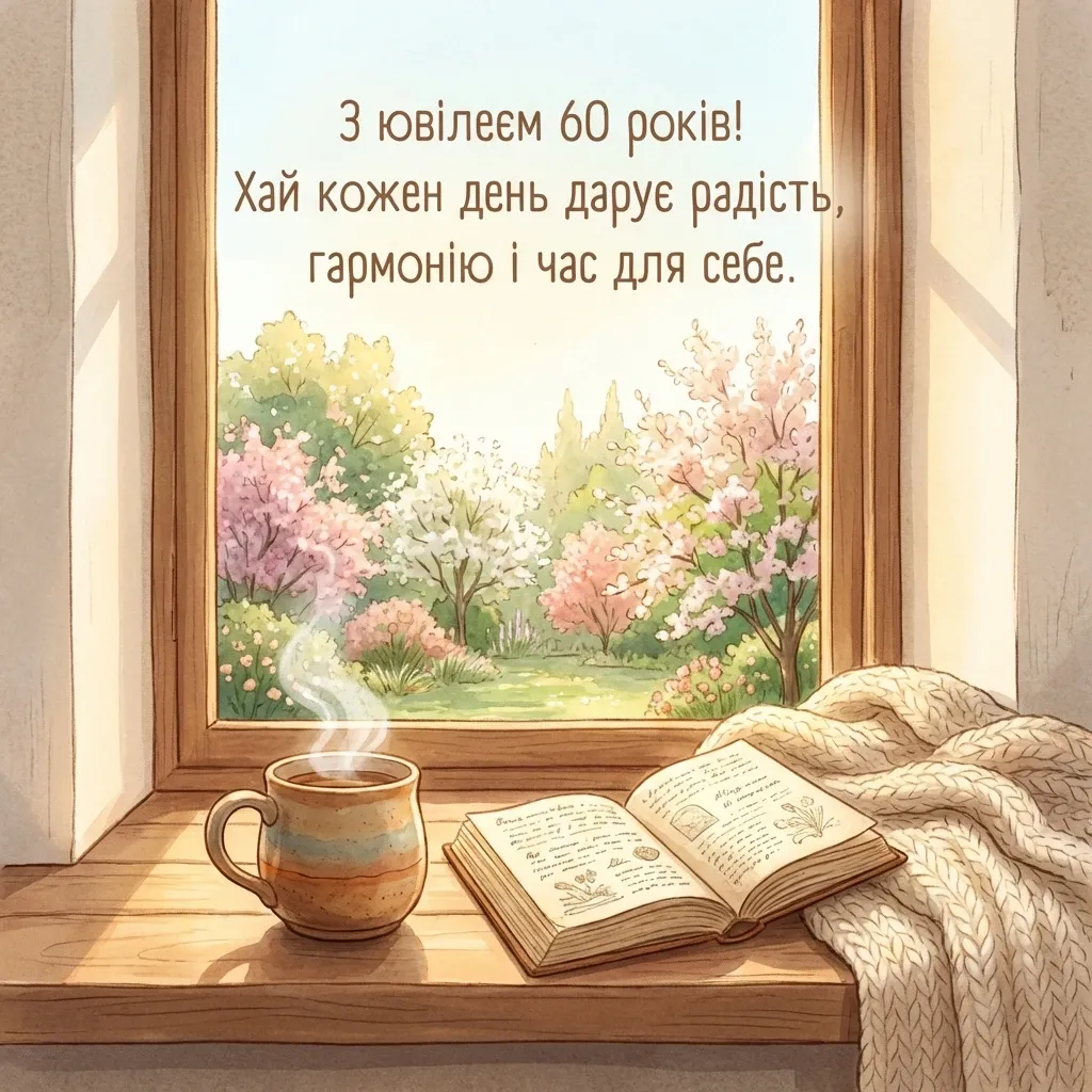 вітання з ювілеєм 60 років жінці