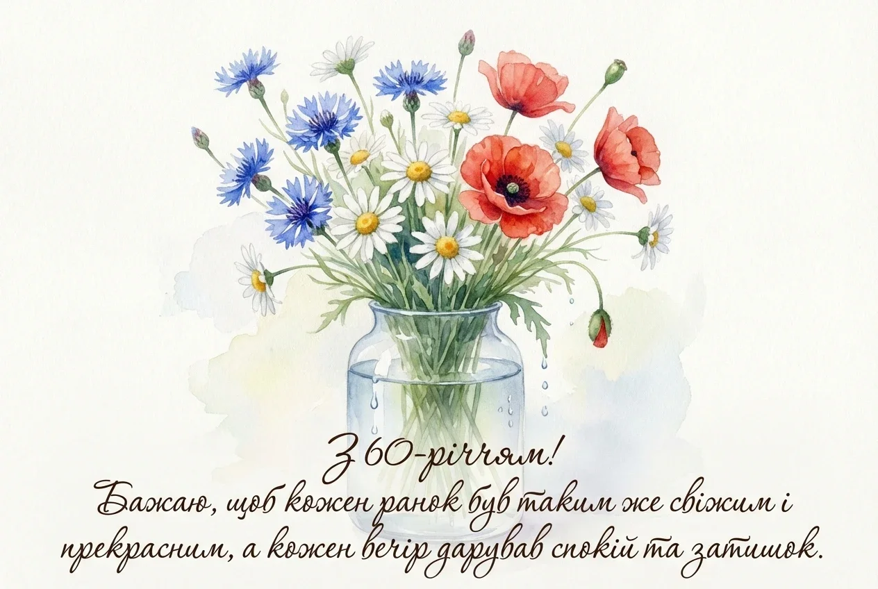 вітання з ювілеєм 60 років жінці