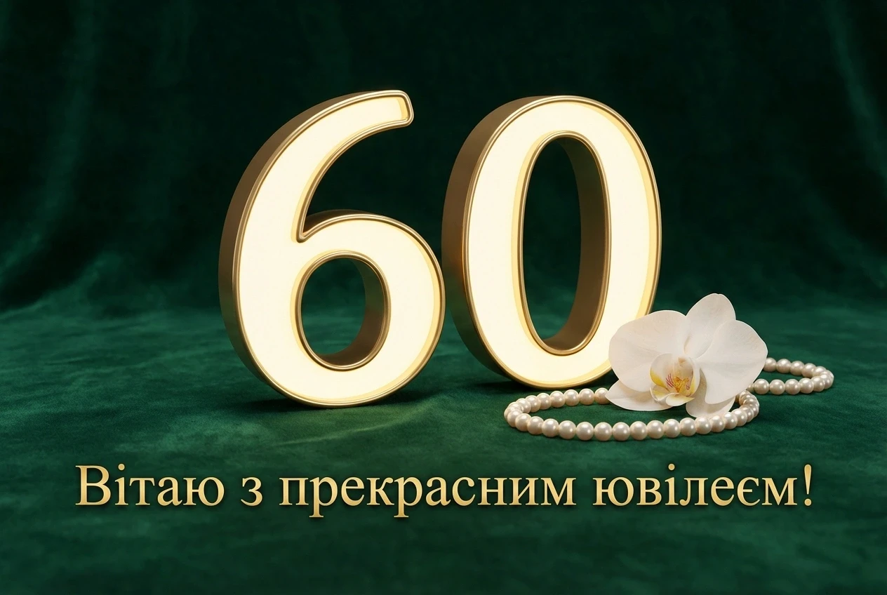 вітання з ювілеєм 60 років жінці