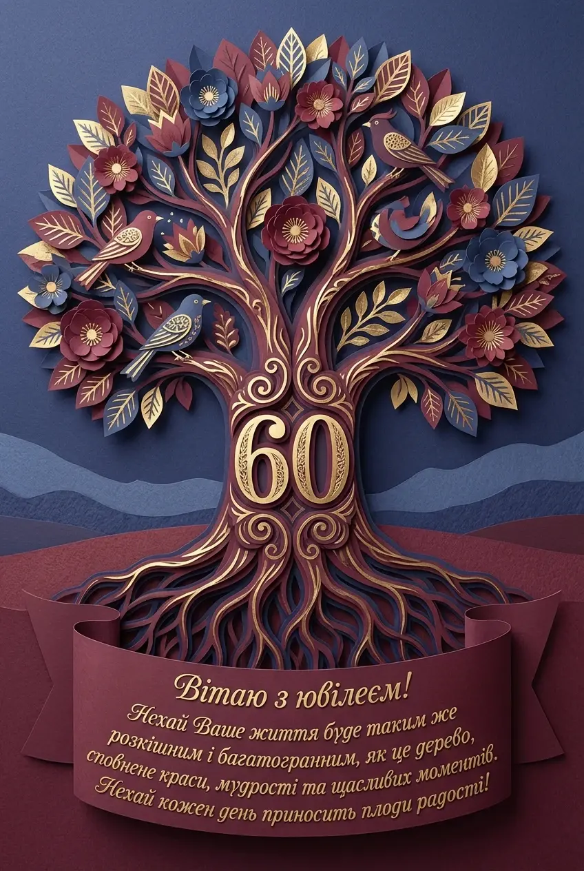 вітання з ювілеєм 60 років жінці