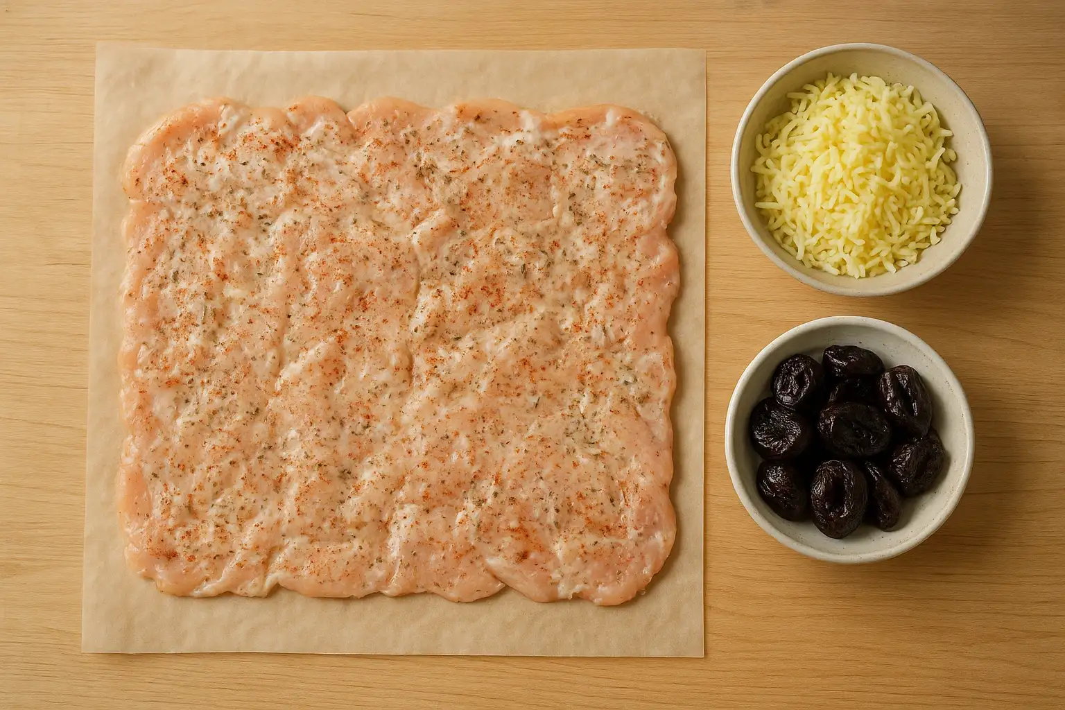 куриный рулет с черносливом