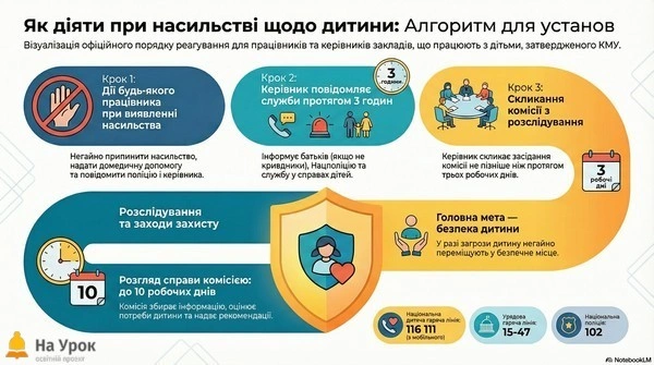 Освітні заклади отримали чіткі інструкції для боротьби з насильством над дітьми