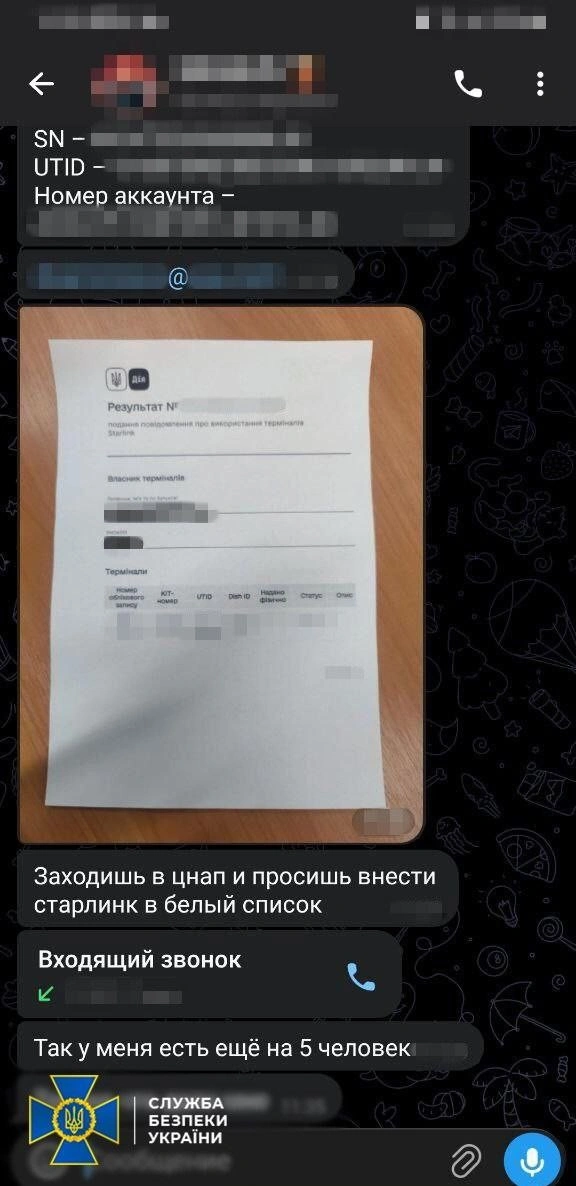 СБУ зірвала схему легалізації «Starlink» для російських військових в Ізмаїлі