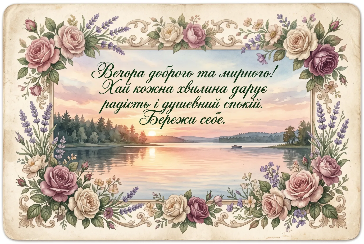 Вечора доброго: найтепліші картинки та душевні листівки для затишного настрою