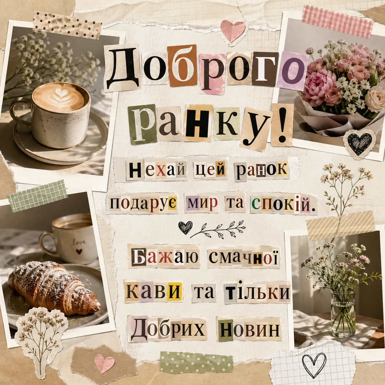 Листівки доброго ранку: душевні та красиві привітання для гарного настрою