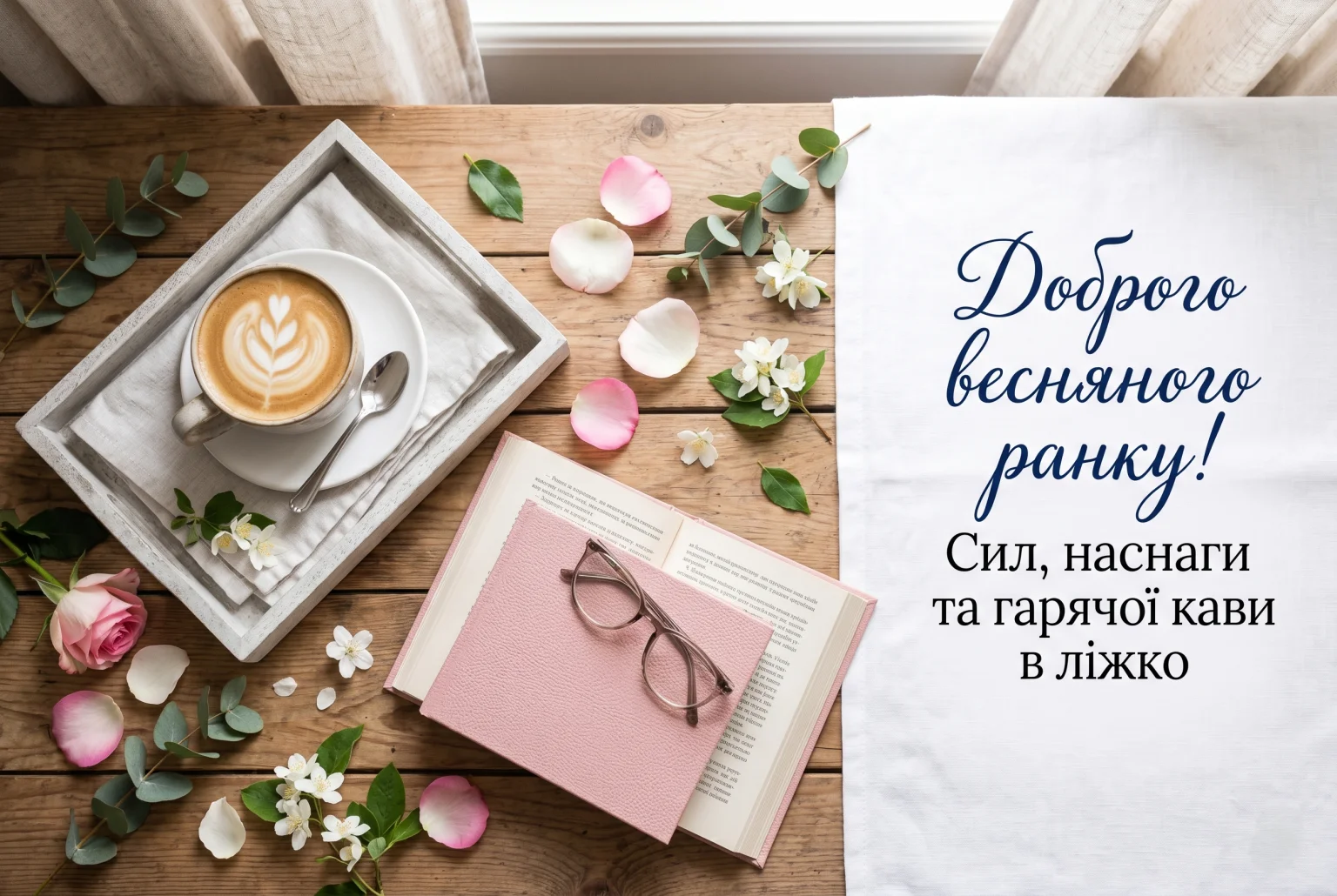 Доброго весняного ранку: красиві листівки та щирі побажання для натхненного початку дня