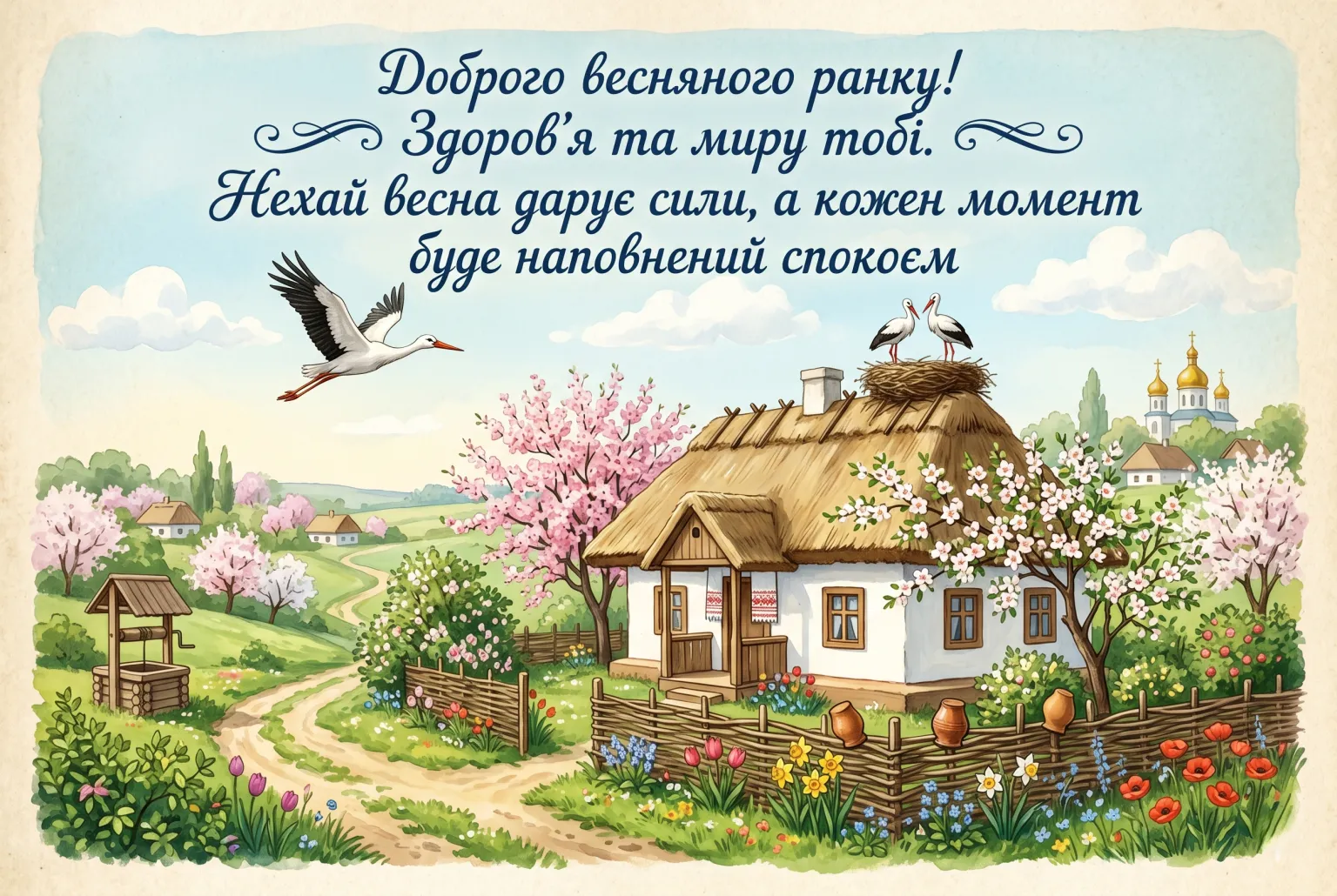 Доброго весняного ранку: красиві листівки та щирі побажання для натхненного початку дня