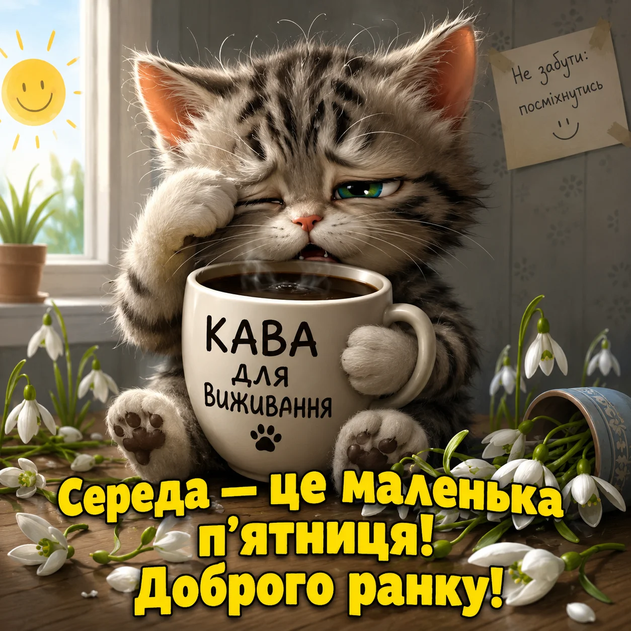 Доброго ранку середи: весна у натхненних картинках та щирих побажаннях