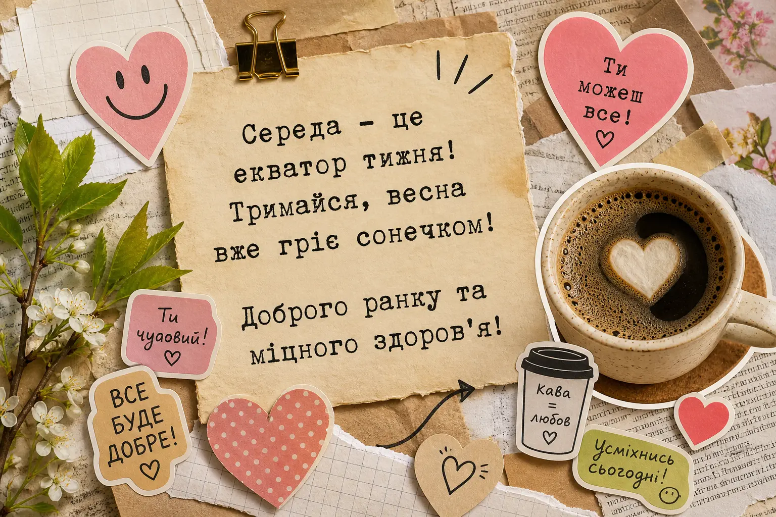 Доброго ранку середи: весна у натхненних картинках та щирих побажаннях