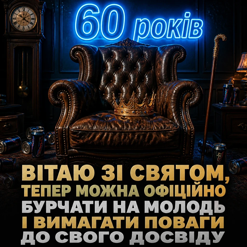 авторські привітання з ювілеєм 60 років мужчині