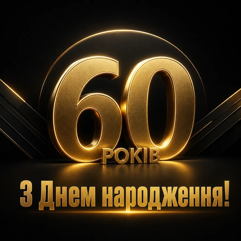 авторські привітання з ювілеєм 60 років мужчині