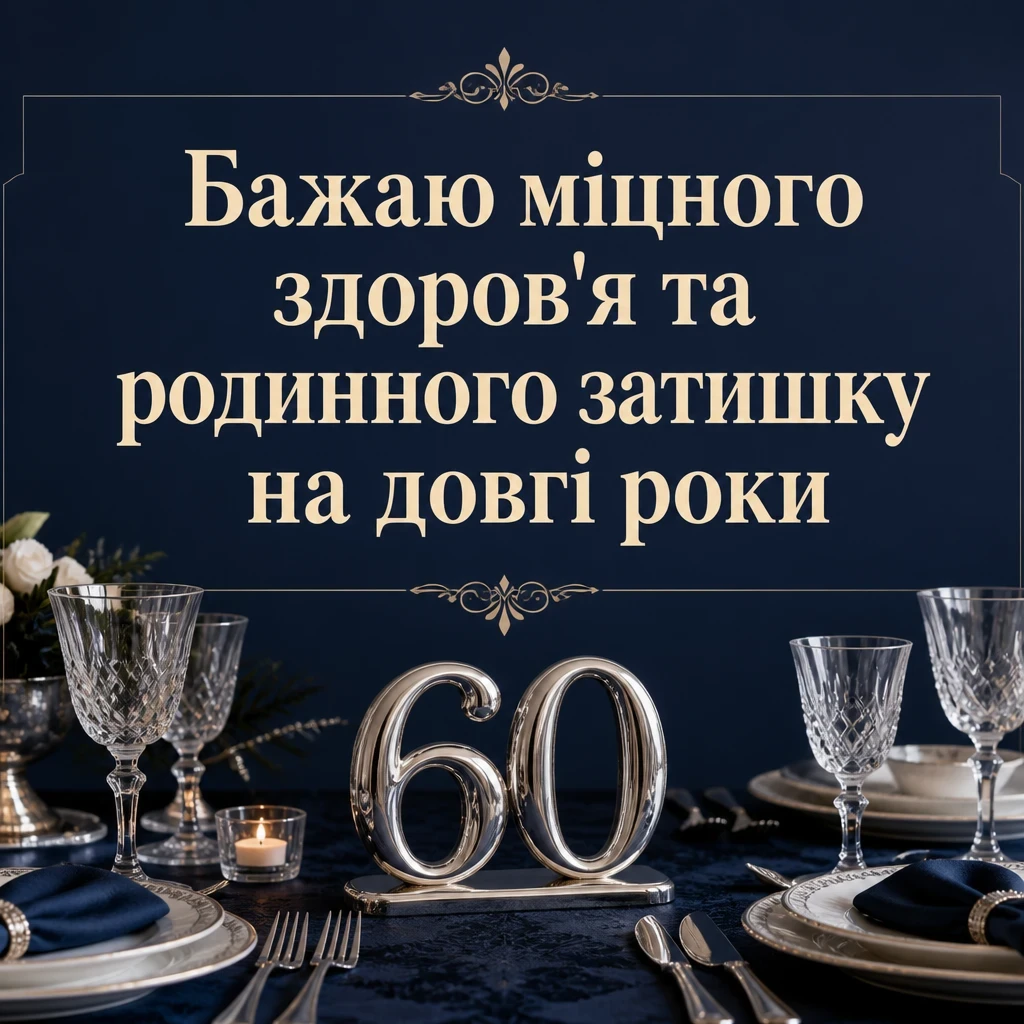 авторські привітання з ювілеєм 60 років мужчині
