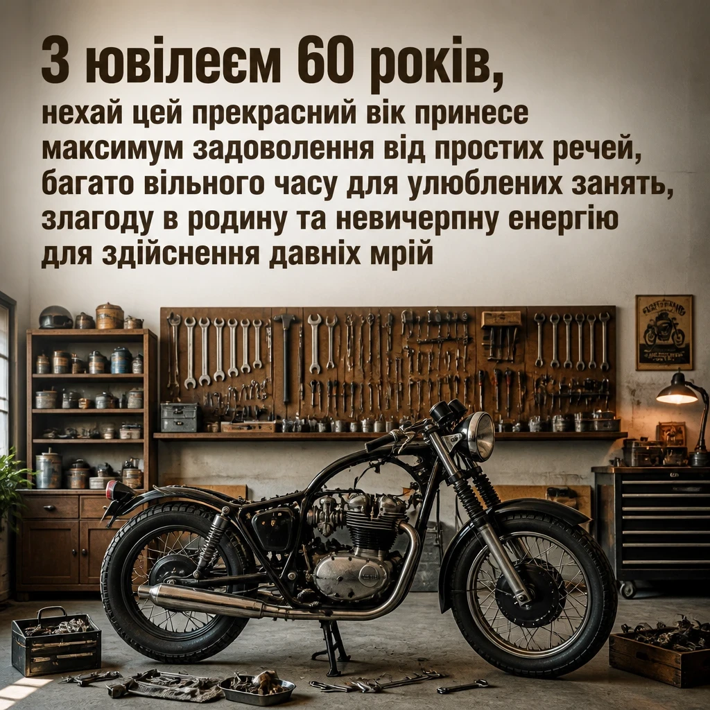 авторські привітання з ювілеєм 60 років мужчині