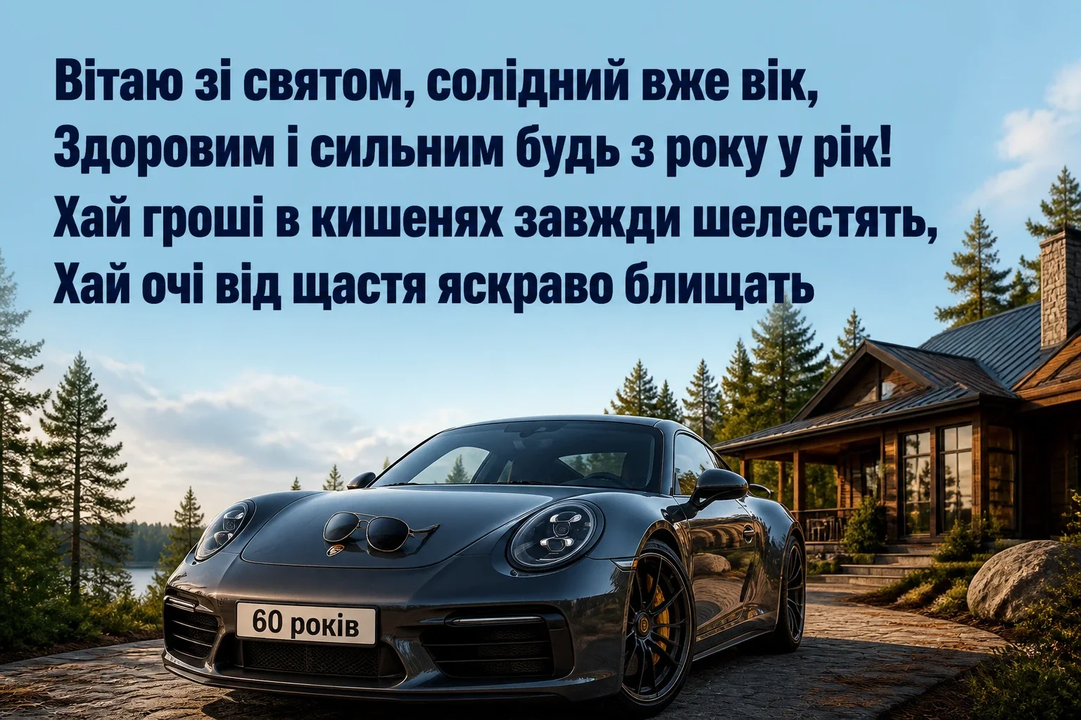 авторські привітання з ювілеєм 60 років мужчині