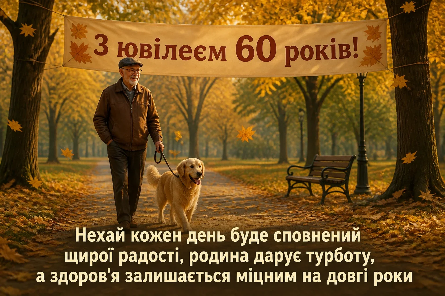 авторські привітання з ювілеєм 60 років мужчині