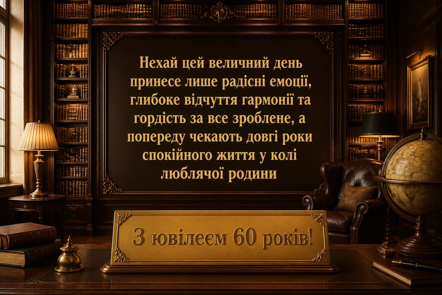 авторські привітання з ювілеєм 60 років мужчині