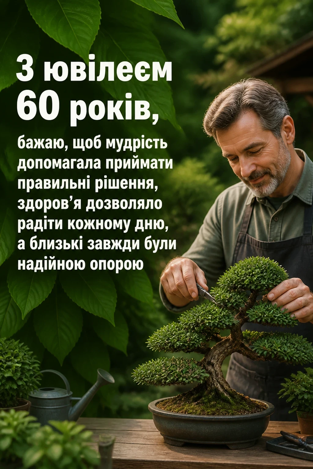 авторські привітання з ювілеєм 60 років мужчині