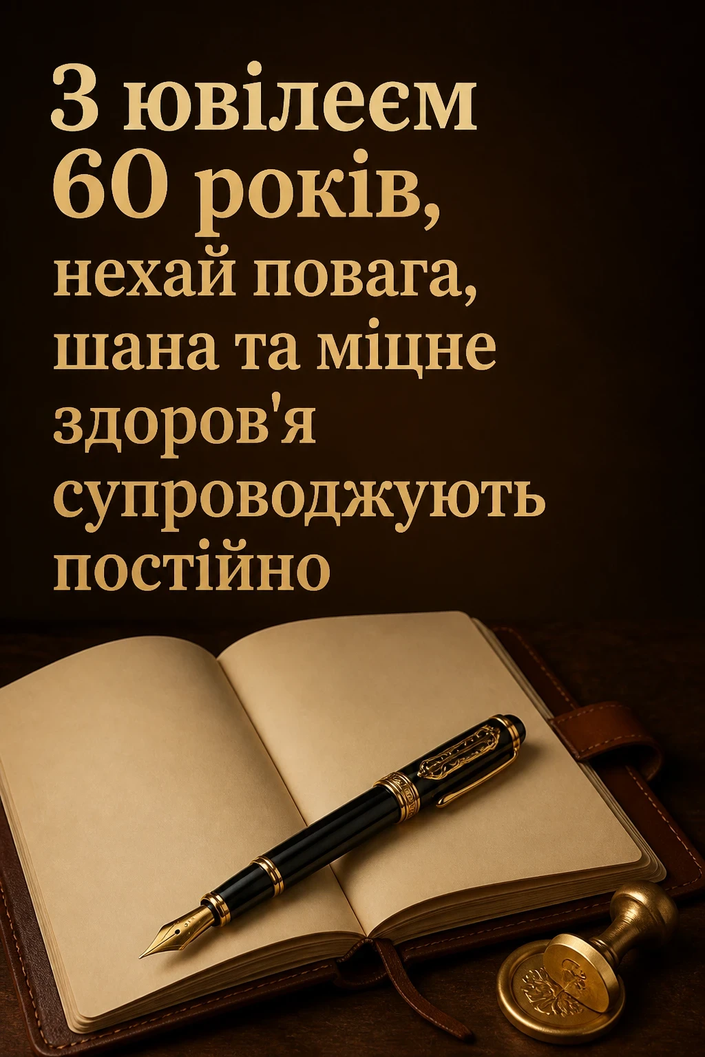 авторські привітання з ювілеєм 60 років мужчині