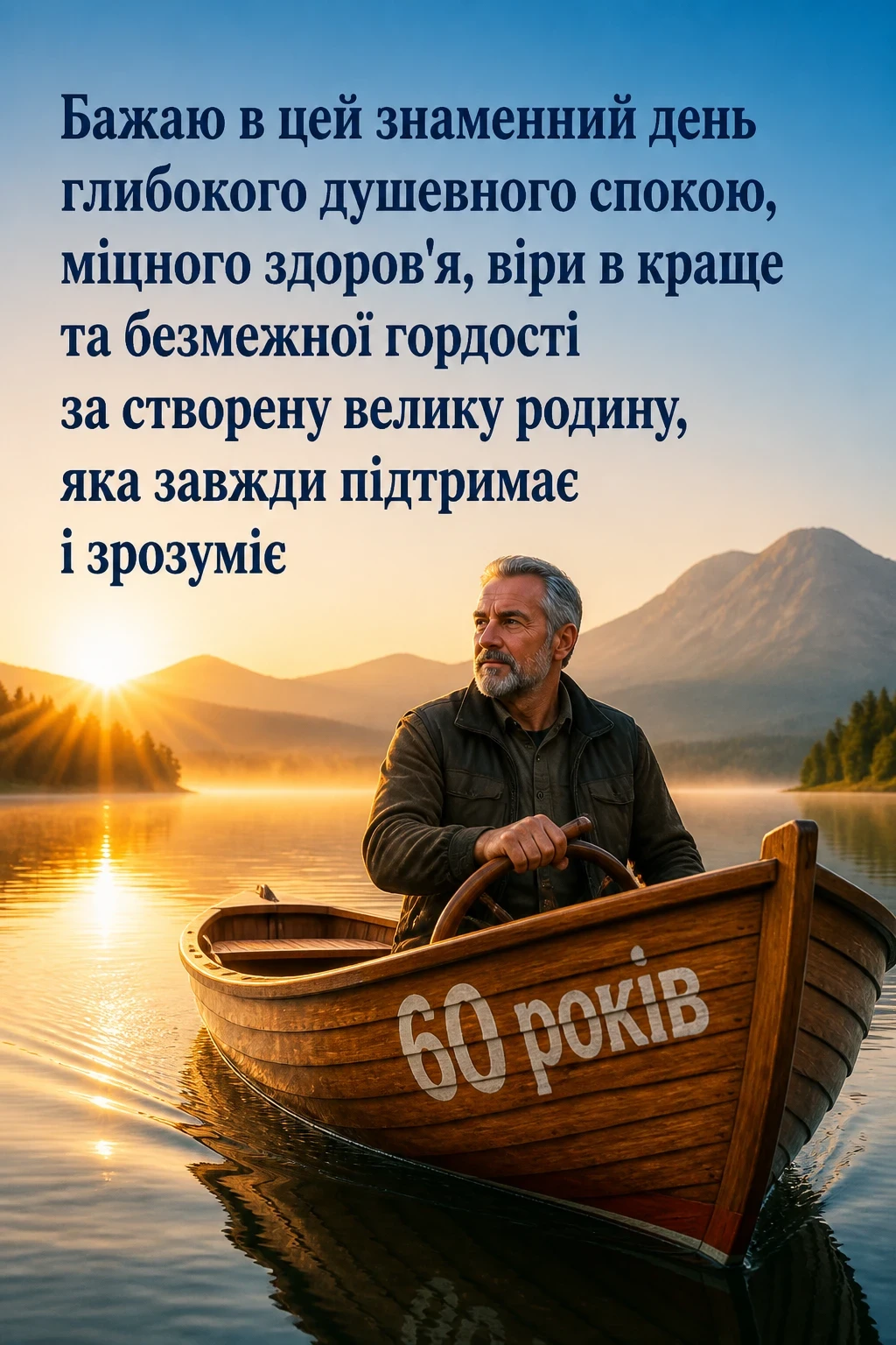 авторські привітання з ювілеєм 60 років мужчині