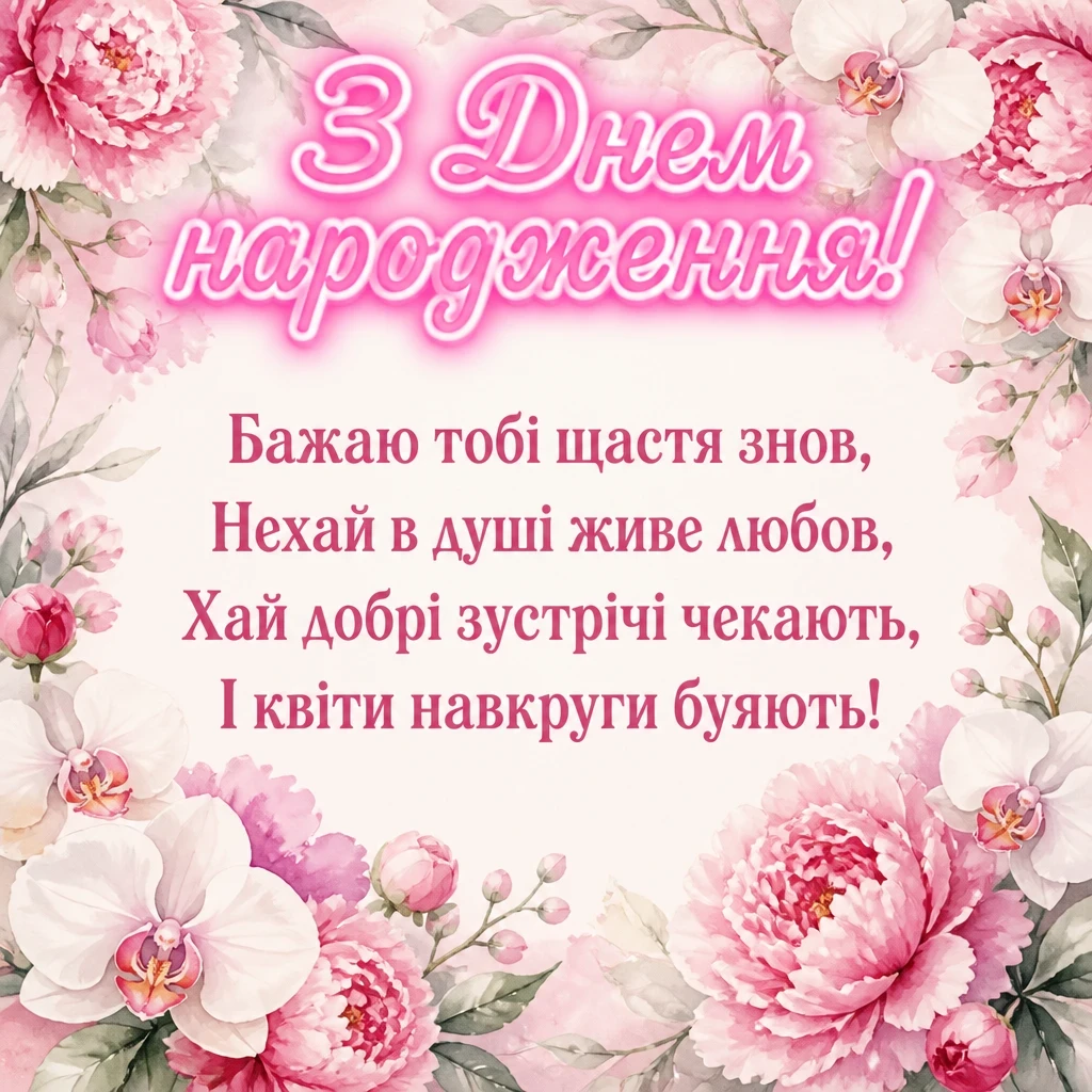 привітання з іменинницею