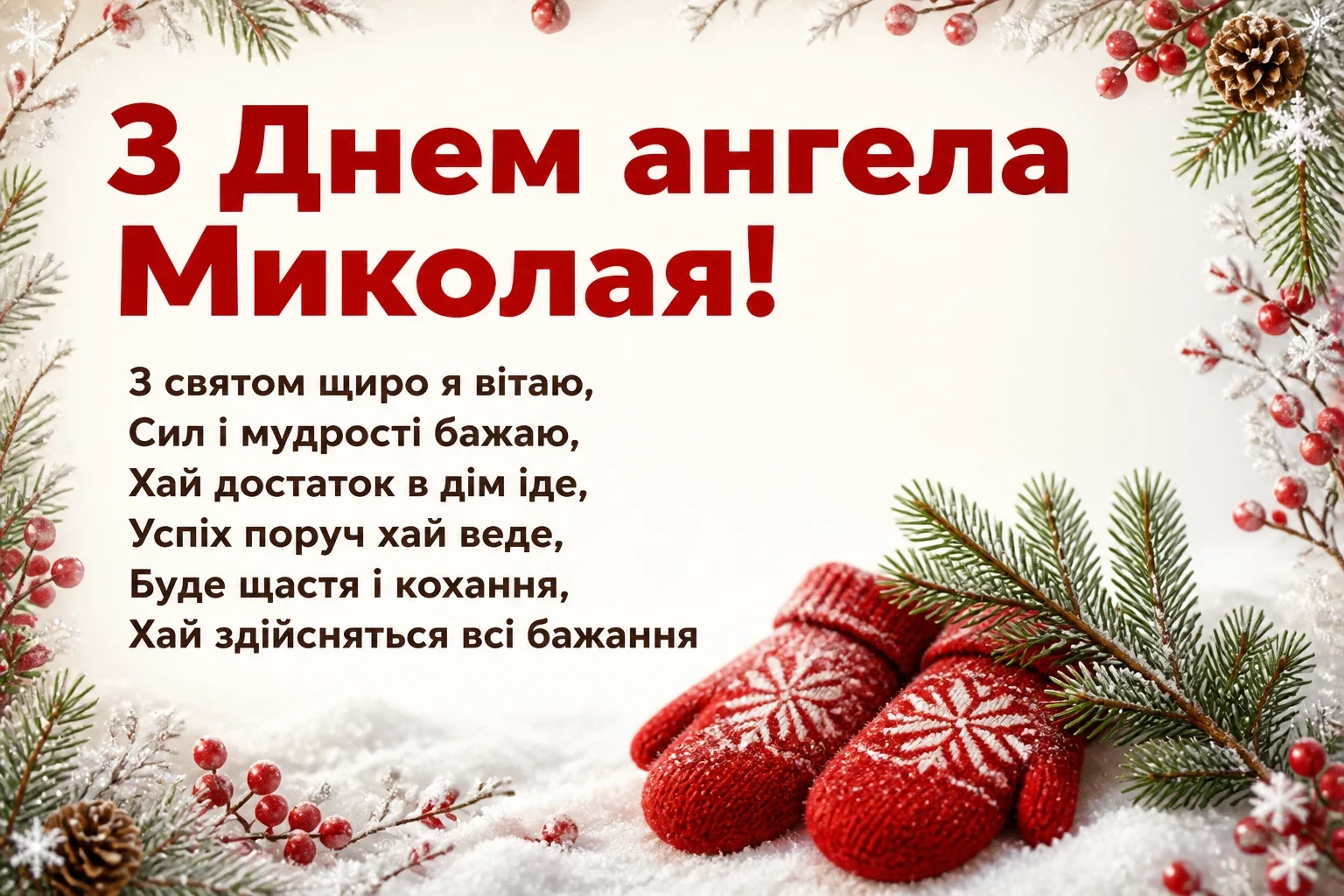 з днем ангела миколая