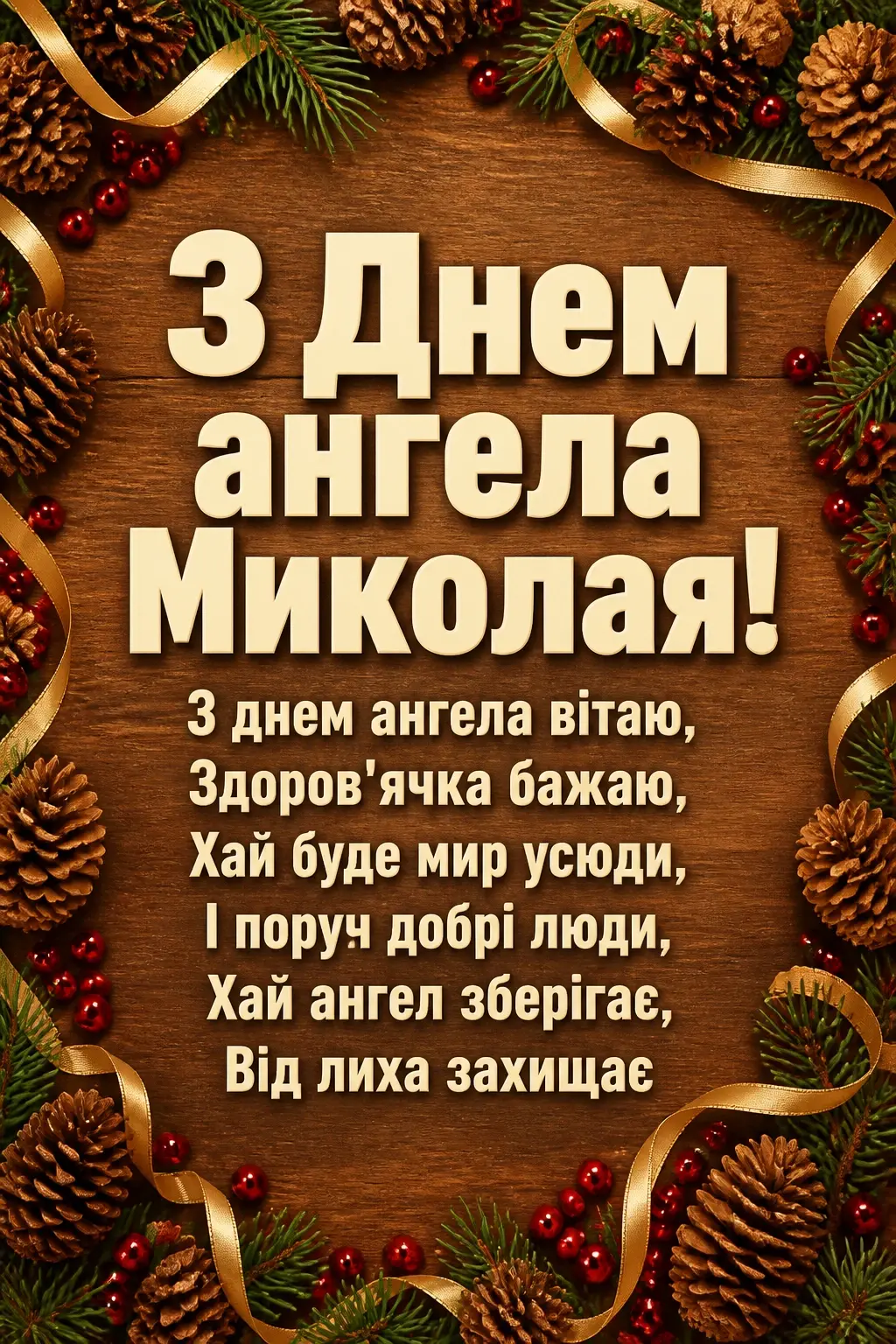 з днем ангела миколая