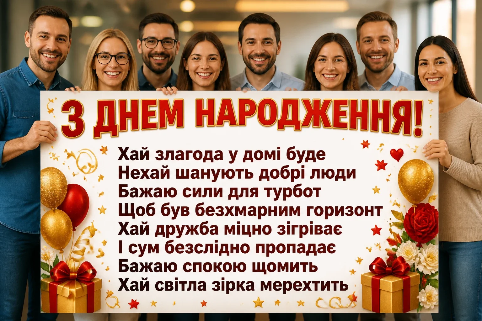 привітання директору з днем народження