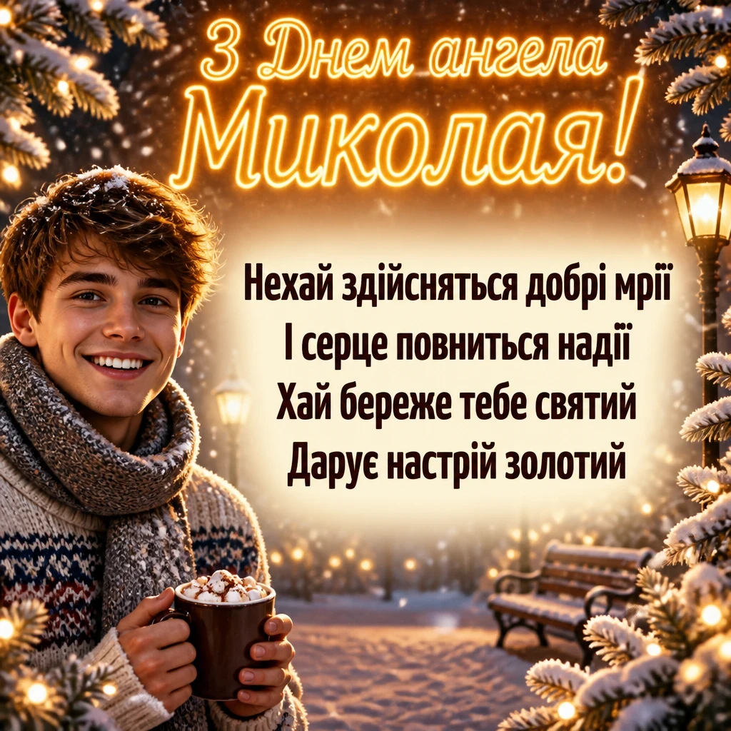 привітання з днем ангела миколая