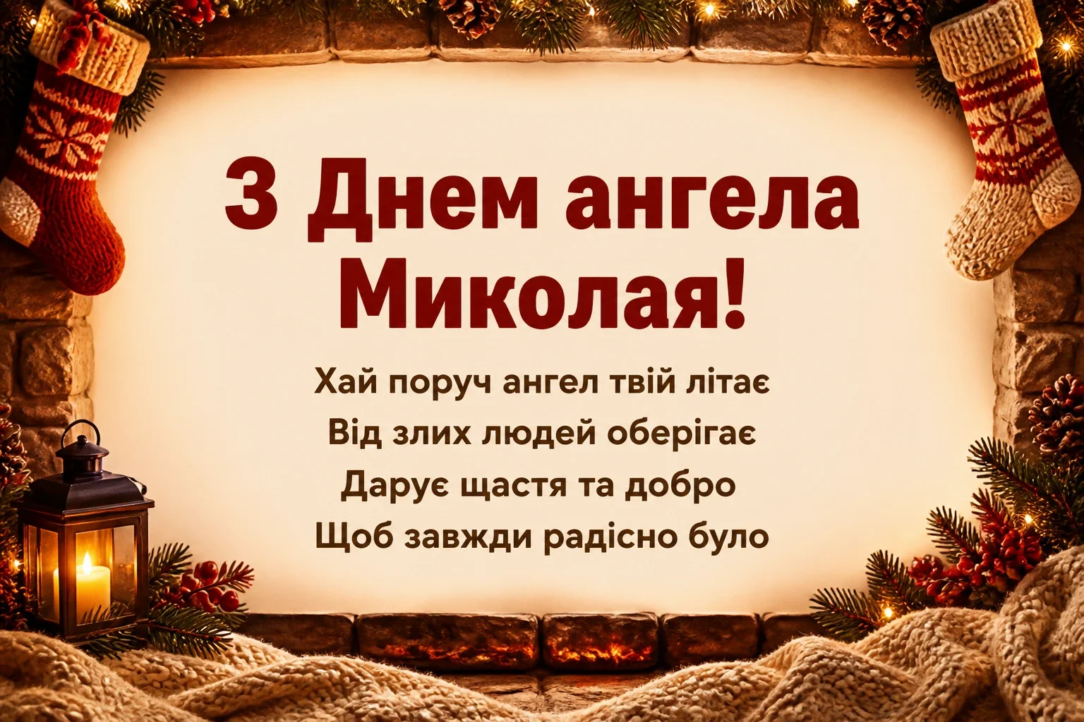 привітання з днем ангела миколая