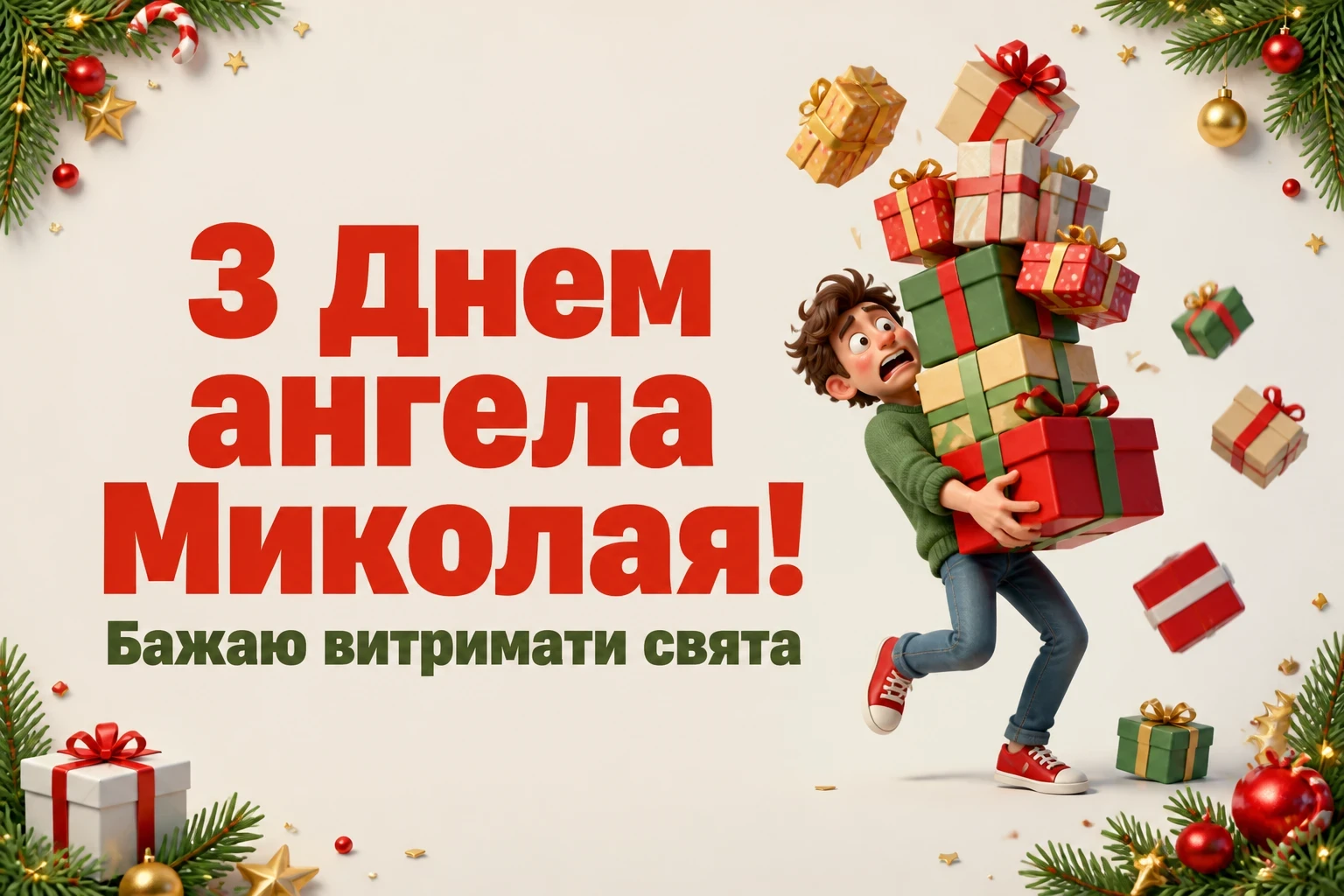 привітання з днем ангела миколая