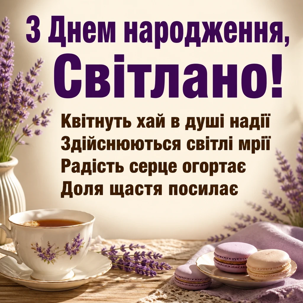 картинки з днем народження світлана