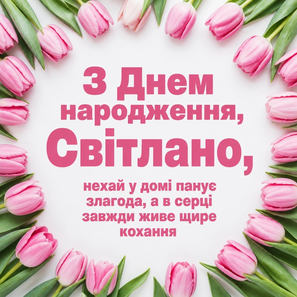 картинки з днем народження світлана
