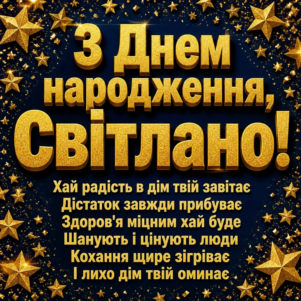 картинки з днем народження світлана