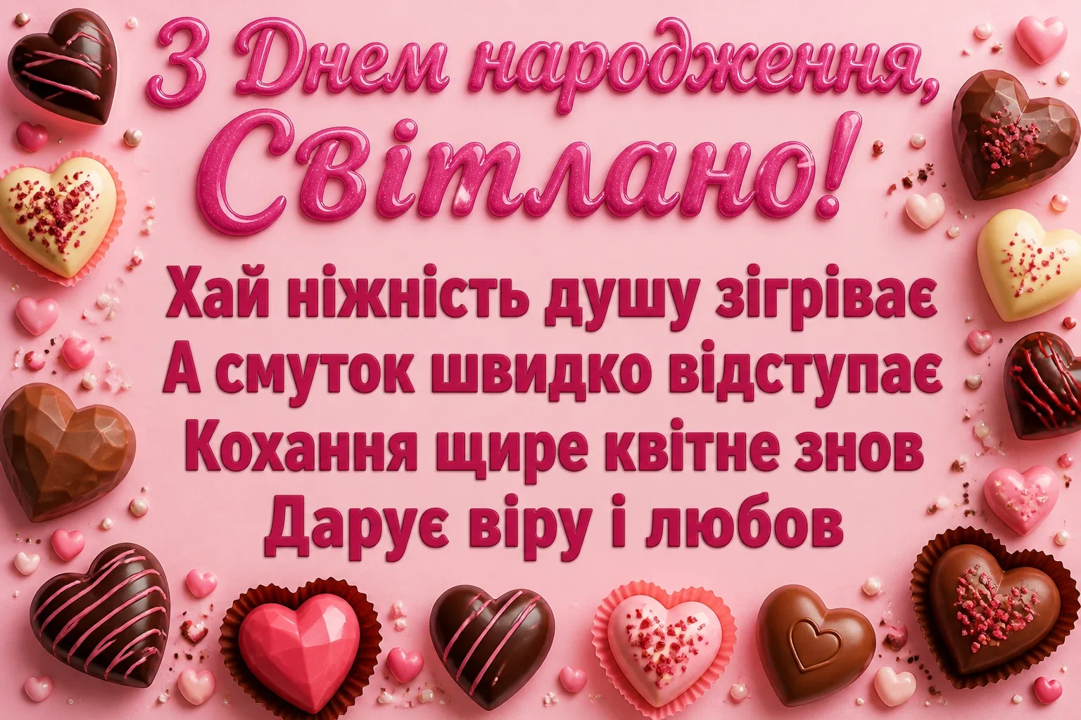 картинки з днем народження світлана