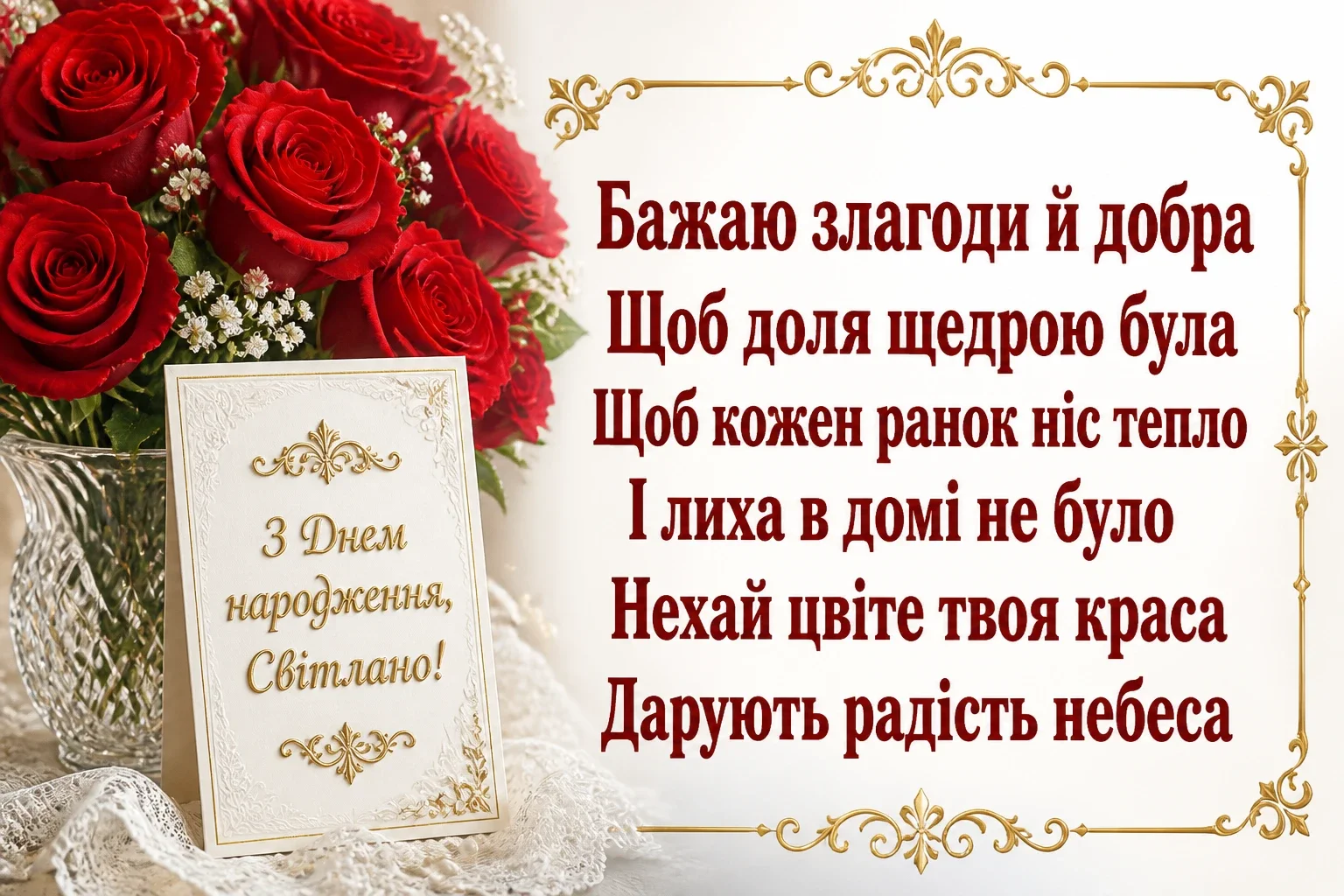 картинки з днем народження світлана