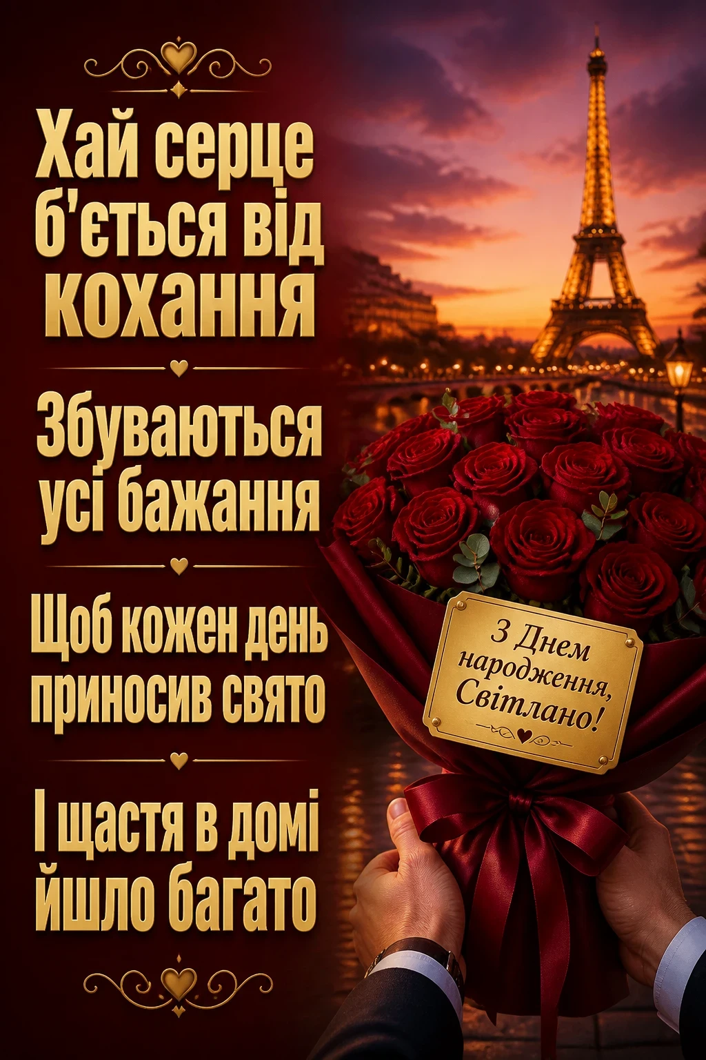 картинки з днем народження світлана