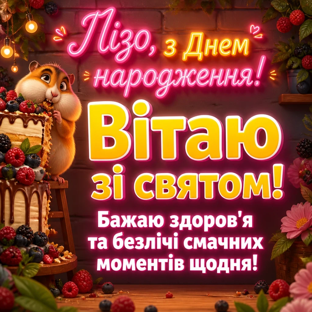ліза з днем народження