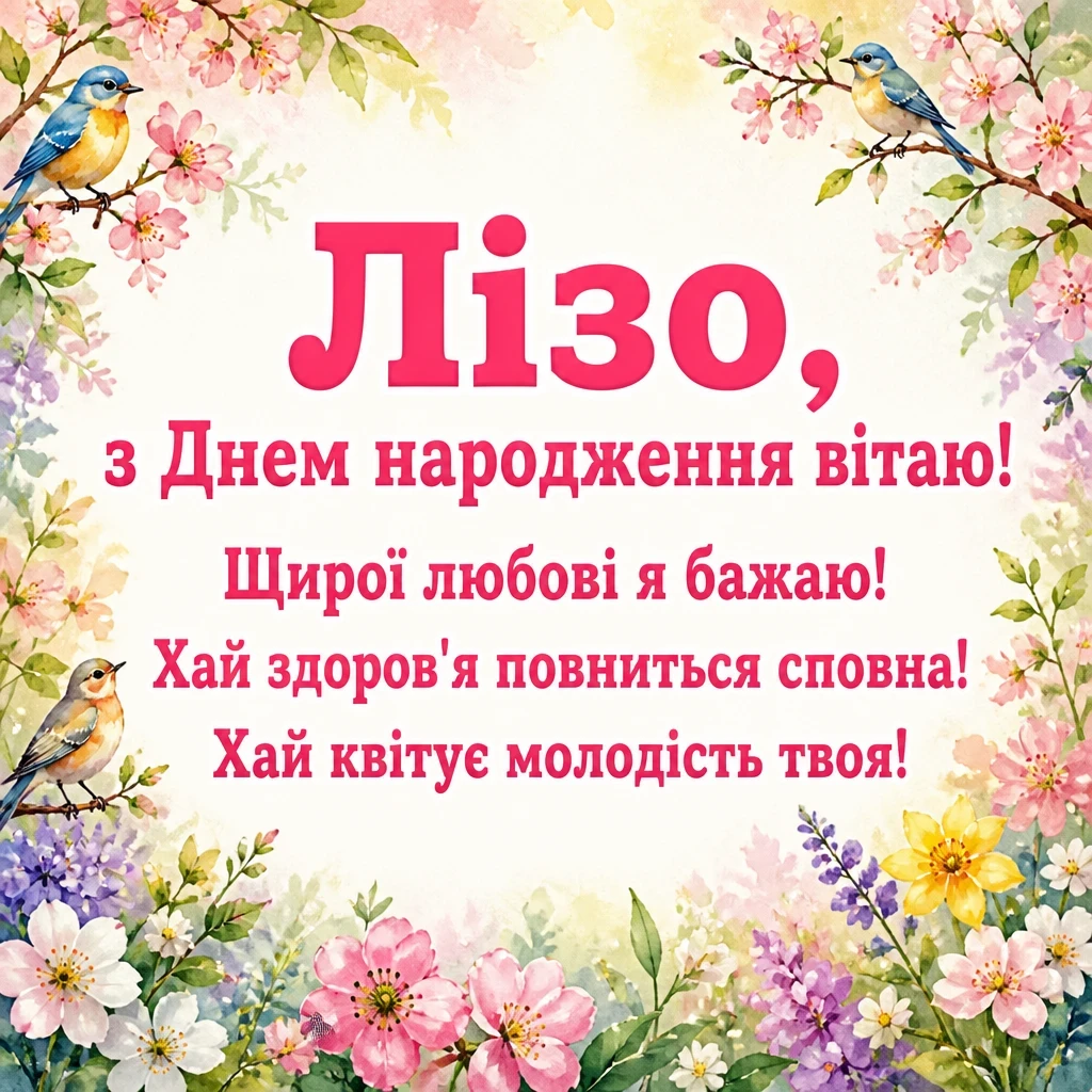 ліза з днем народження
